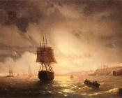 黑海上的奥德萨港 - 伊凡·康斯坦丁诺维奇·艾瓦佐夫斯基